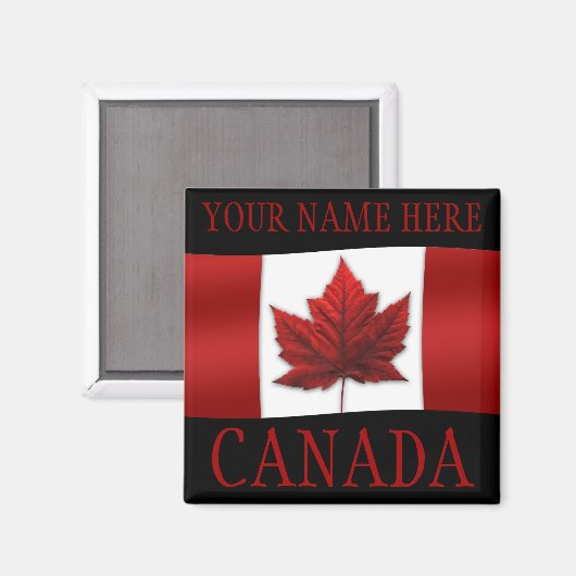 Canada Flag Fridge Magnet Canada Maple Leaf Magnet (Voorkant / Achterkant)