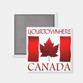 Canada Flag Fridge Magnet Canada Maple Leaf Magnet (Voorkant / Achterkant)