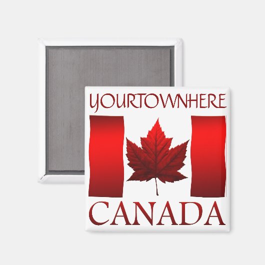Canada Flag Fridge Magnet Canada Maple Leaf Magnet (Voorkant / Achterkant)