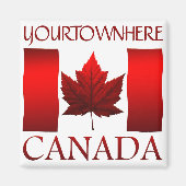 Canada Flag Fridge Magnet Canada Maple Leaf Magnet (Voorkant)