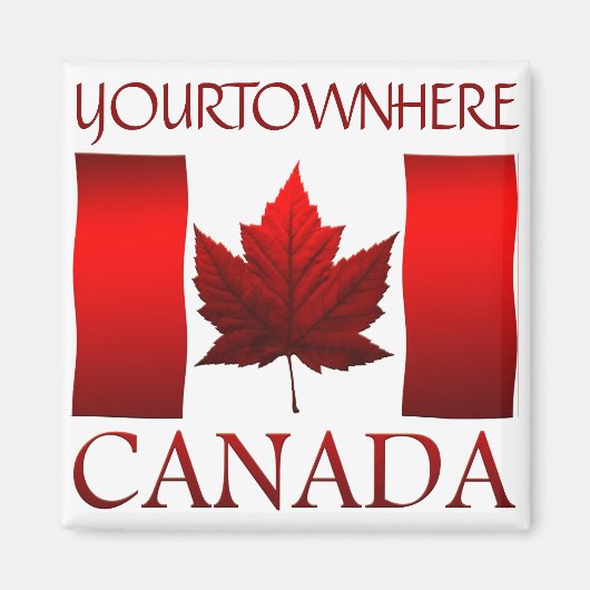 Canada Flag Fridge Magnet Canada Maple Leaf Magnet (Voorkant)