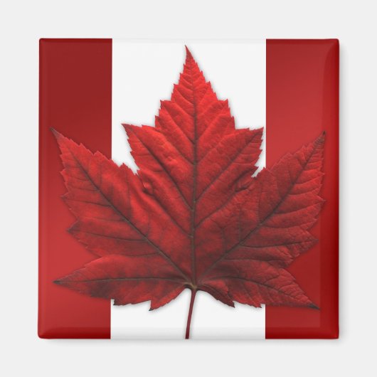 Canada Flag Fridge Magnet Canada Souvenir Magnet (Voorkant)
