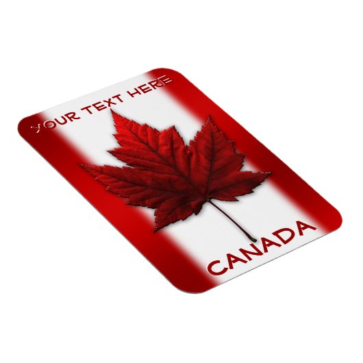 Canada Flag Fridge Magnet Custom Canada Magnets Magneet (Rechterzijde)