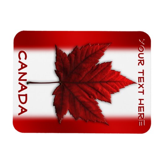 Canada Flag Fridge Magnet Custom Canada Magnets Magneet (Horizontaal)