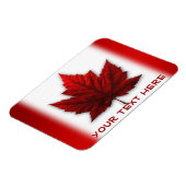 Canada Flag Fridge Magnet Custom Canada Magnets Magneet (Linkerzijde)