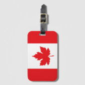 Canada Flag Geïnspireerd Reizen Bagagelabel (Voorkant (verticaal))