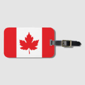 Canada Flag Geïnspireerd Reizen Bagagelabel (Voorkant (horizontaal))