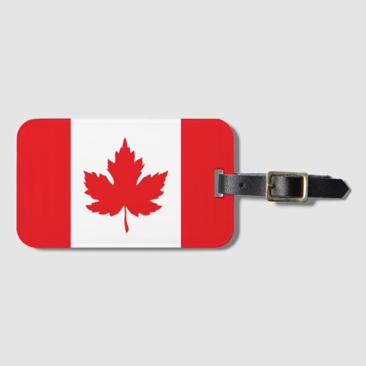 Canada Flag Geïnspireerd Reizen Bagagelabel (Voorkant (horizontaal))