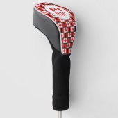 CANADA FLAG gepersonaliseerd monogram Golfheadcover (Schuin)