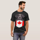 Canada Flag German Shorthaired Pointer Dog In Pock T-shirt (Voorkant volledig)