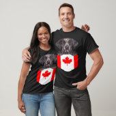 Canada Flag German Shorthaired Pointer Dog In Pock T-shirt (Unisex)