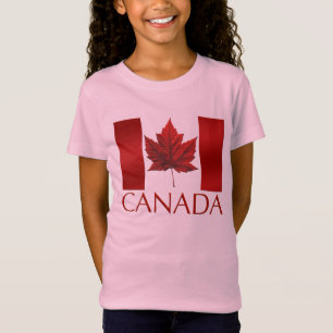 Canada Flag Girl's T-shirt Kind Canada Souvenirs