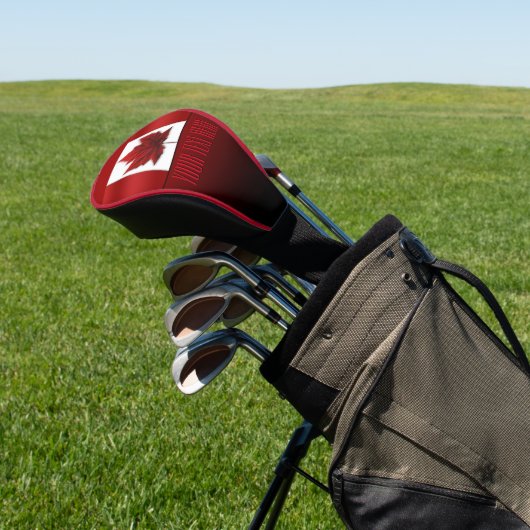 Canada Flag Golf Custom Canada Driver Hoesje Golfheadcover (Insitu)