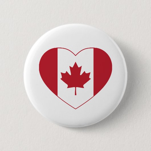 Canada Flag Heart Button (Voorkant)