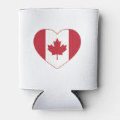 Canada Flag Heart Koelbox Blikjeskoeler (Voorkant)