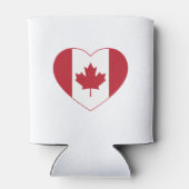 Canada Flag Heart Koelbox Blikjeskoeler (Achterkant)