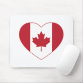 Canada Flag Heart Muismat (Met muis)