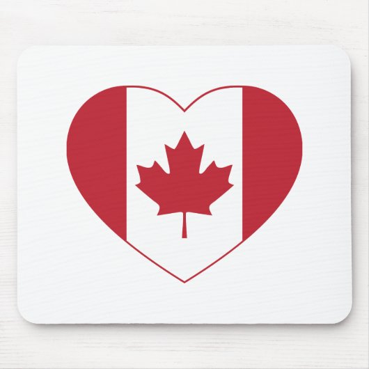 Canada Flag Heart Muismat (Voorkant)