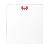 Canada Flag Heart Notitieblok (Voorkant)