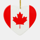 Canada Flag Heart Ornament (Voorkant)