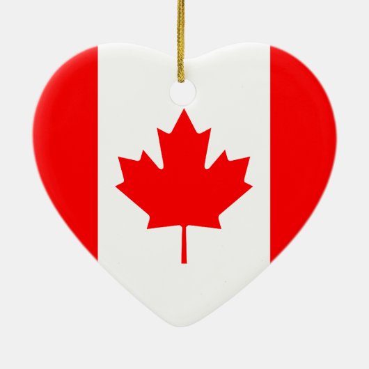 Canada Flag Heart Ornament (Achterkant)