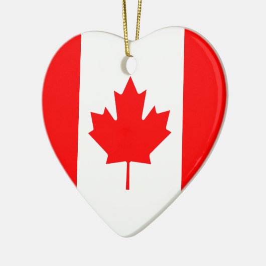 Canada Flag Heart Ornament (Links)
