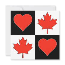 Canada Flag Heart Patriotic Canadian Greeting