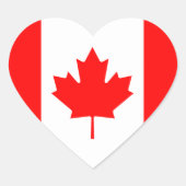 Canada Flag Heart Sticker (Voorkant)