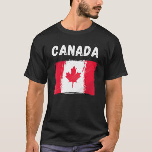 Canada Flag Holiday  Grunge Canadese vlag T-shirt
