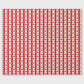 Canada Flag Honeycomb Wrapping Paper Cadeaupapier (Vlak)