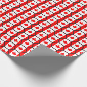 Canada Flag Honeycomb Wrapping Paper Cadeaupapier (Hoek)