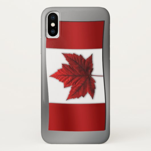 Canada Flag iPhone Case Custom Canada Hoesjes (Achterkant)