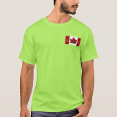 Canada Flag Jacket Gepersonaliseerde Canada Hoodie T-shirt (Voorkant)