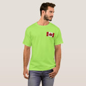 Canada Flag Jacket Gepersonaliseerde Canada Hoodie T-shirt (Voorkant volledig)