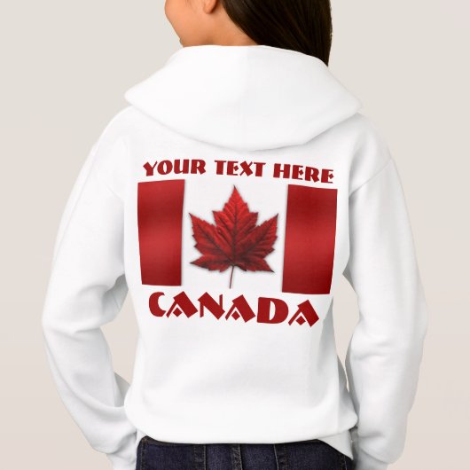 Canada Flag Jacket Specialized Souvenir Hoodies (Achterkant)