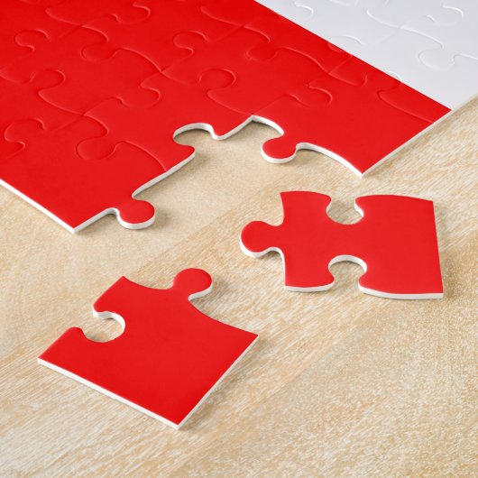 Canada Flag Jigzaag Puzzle Legpuzzel (Zijkant)