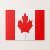 Canada Flag Jigzaag Puzzle Legpuzzel (Horizontaal)