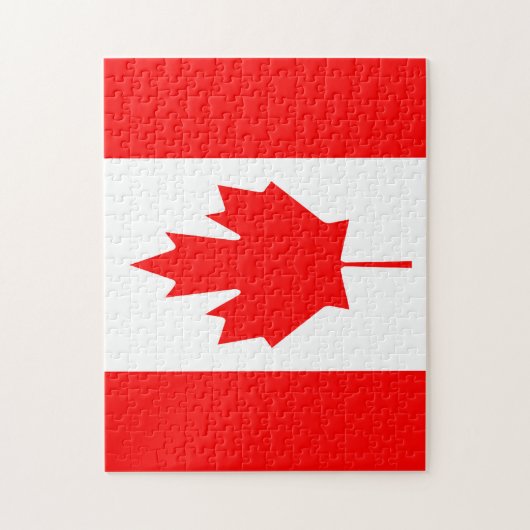 Canada Flag Jigzaag Puzzle Legpuzzel (Verticaal)