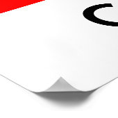 Canada Flag Kanada Flagge Poster (Hoek)