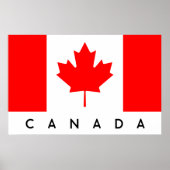 Canada Flag Kanada Flagge Poster (Voorkant)