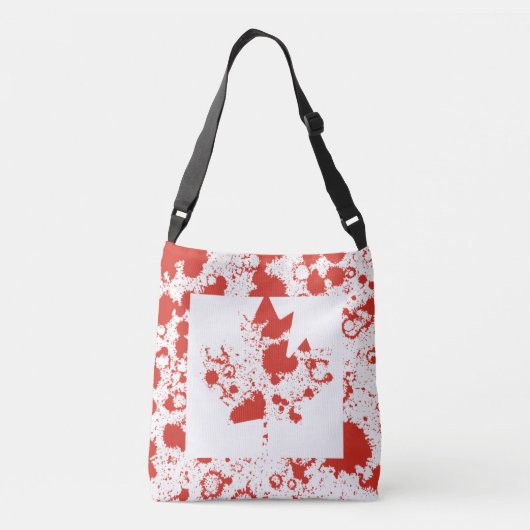 CANADA FLAG KCALIMA effect by Masanser Crossbody Tas (Achterkant)