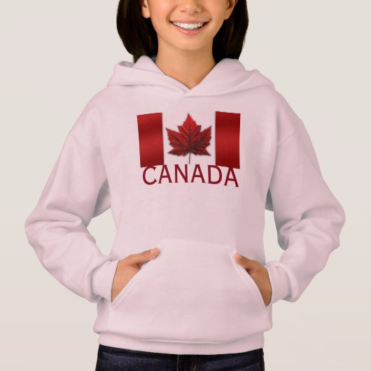 Canada Flag Kind' Hoodie Shirt Canada Souvenir Top (Voorkant)