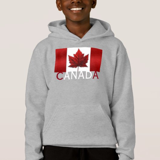 Canada Flag Kind Hoodie Shirt Canada Souvenir Top (Voorkant)
