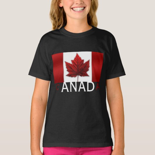 Canada Flag Kind T-shirt Nederland Eco-Friendly Gi (Voorkant)