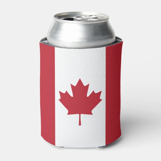 Canada Flag Koelbox Blikjeskoeler (Blikje Voorkant)