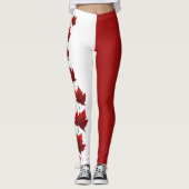 Canada Flag Leggings Classic Canada Souvenir Pants (Voorkant)