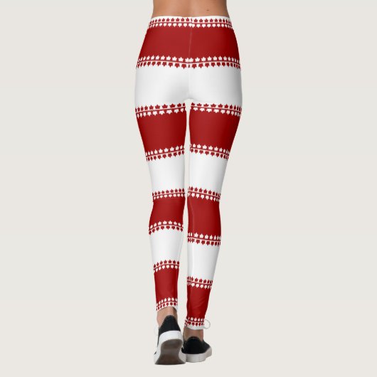 Canada Flag Leggings Classic Canada Souvenir Pants (Achterkant)