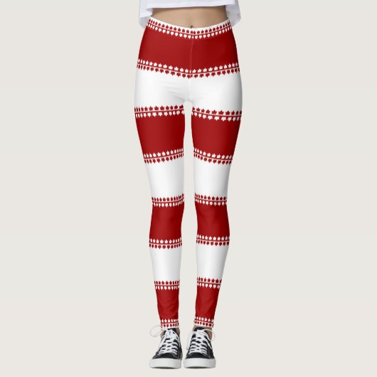 Canada Flag Leggings Classic Canada Souvenir Pants (Voorkant)