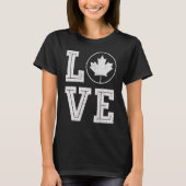 Canada Flag Love  Canada Dag Maple Leaf Fla T-shirt (Voorkant)
