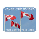 Canada Flag Magnet Canada Personalized Magnet Magneet (Horizontaal)